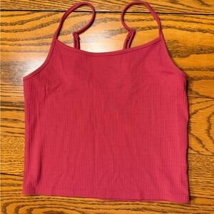 American Eagle sz Small Women's Ribbed Red Tank Top nwot